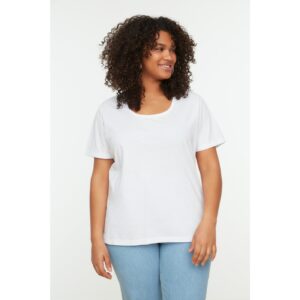 Trendyol Curve White Knitted