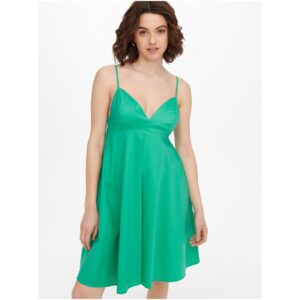 Zelené šaty na ramínka