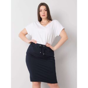 Dark blue cotton skirt