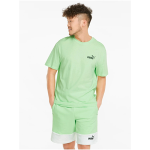 Světle zelené pánské tričko s potiskem Puma