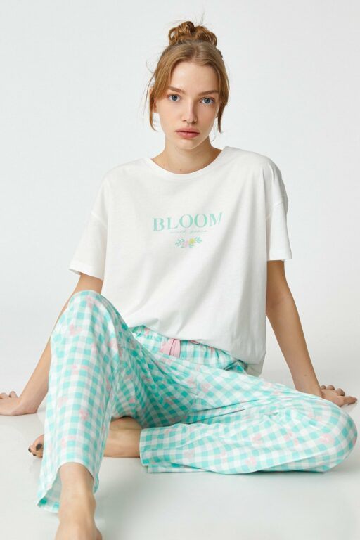 Koton Pajama Set - Green