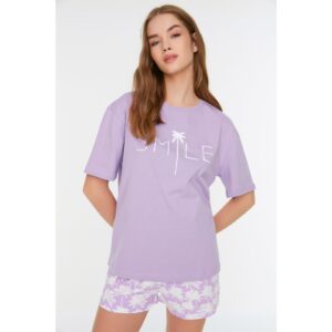 Trendyol Lilac Knitted Pajamas