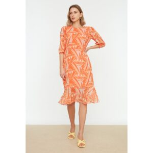 Trendyol Orange Patterned Dress