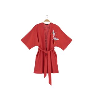 Trendyol Tile Embroidered Kimono &