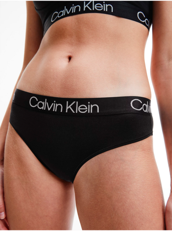 Černé dámské kalhotky Structure Calvin Klein