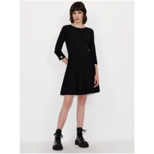 Černé svetrové šaty Armani Exchange -