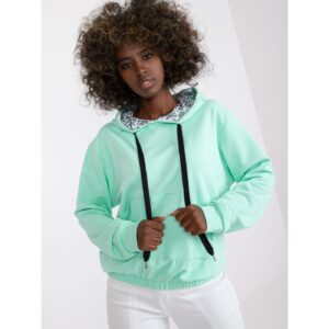 Mint palencia cotton sweatshirt with