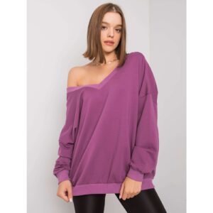 Purple cotton sweatshirt