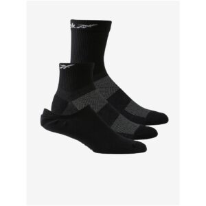 Sada tří párů ponožek v černé barvě Reebok -