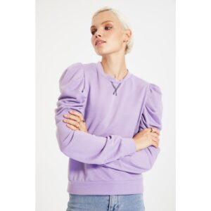 Trendyol Lilac Ruffle Detailed Knitted