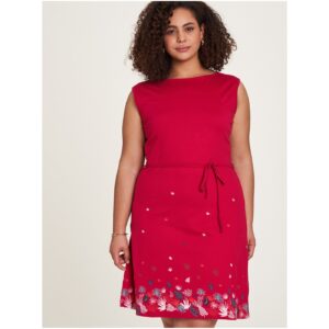 Červené dámské vzorované šaty Tranquillo -