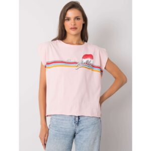 Light pink cotton t-shirt