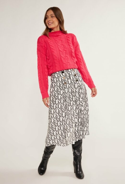 MONNARI Woman's Midi Skirts Patterned Midi