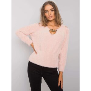 RUE PARIS Dirty pink sweater with