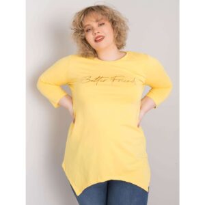 Yellow blouse with an