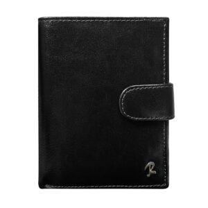 A black leather wallet