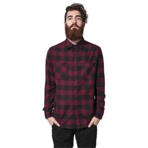 Checked Flanell Shirt blk/burgundy