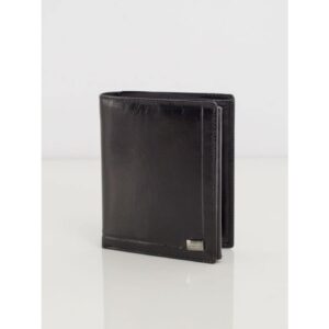 Men's leather wallet with black