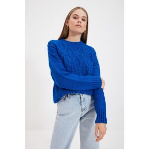Trendyol Blue Knitted Detailed Knitwear