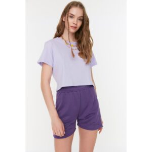 Trendyol Purple Knitted Shorts