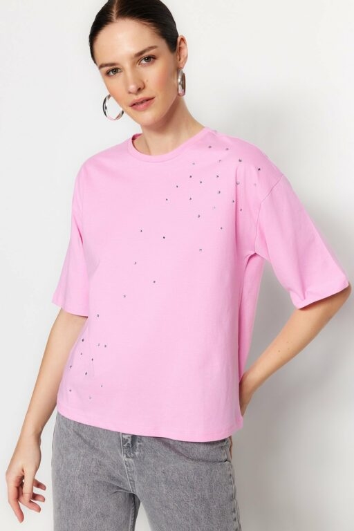 Trendyol T-Shirt - Pink -