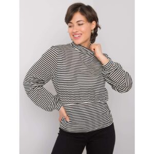 Black-ecru striped blouse from Ambrosia RUE