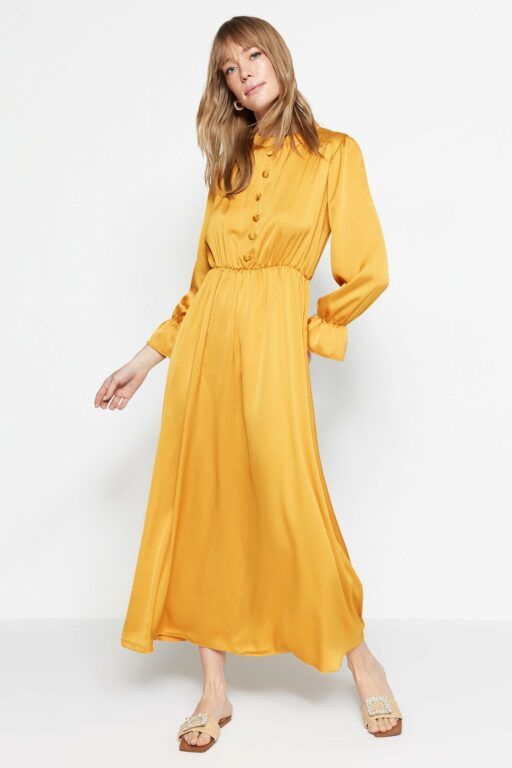 Trendyol Evening Dress - Yellow
