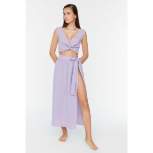 Trendyol Lilac Lacing Detailed Bottom-Top