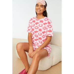 Trendyol Multi Color Printed Knitted Pajamas