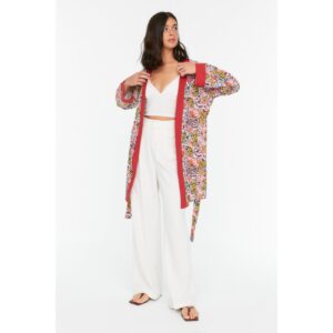 Trendyol Multicolor Belted Kimono