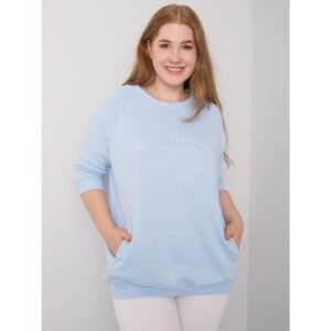 Women's light blue sweatshirt plus