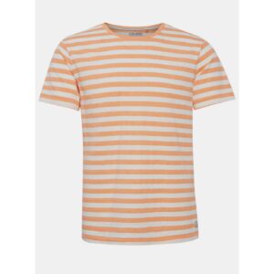 Oranžové pruhované tričko Blend -