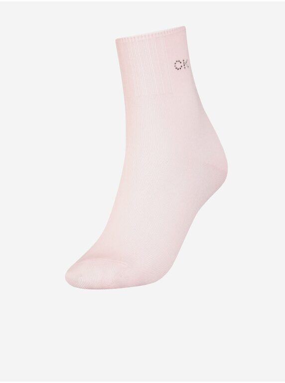 Světle růžové dámské ponožky Calvin Klein