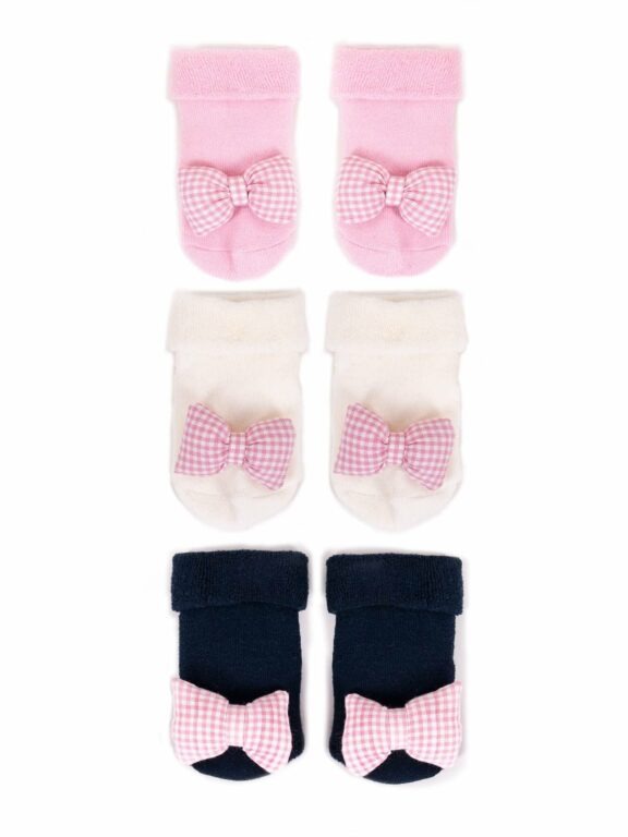 Yoclub Kids's Cotton Baby Girls' Terry Socks