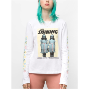 Bílé dámské tričko s potiskem VANS The Shining -