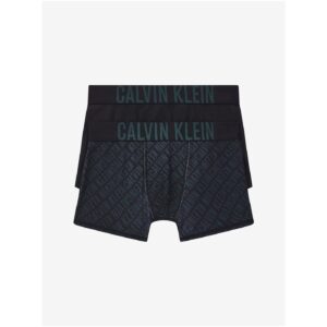Calvin Klein Sada dvou klučičích boxerek v černé a tmavě zelené barvě