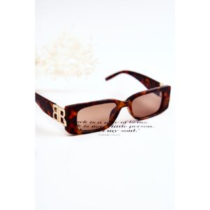 Fashionable Rectangular Sunglasses Marbled V120035