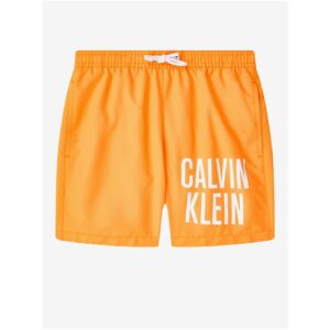 Oranžové klučičí plavky Calvin Klein -