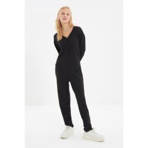 Trendyol Black Knitted Jumpsuit