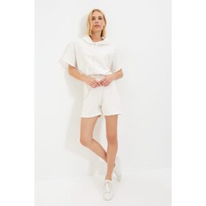 Trendyol Dried Ecru Paperbag Knitted Shorts &
