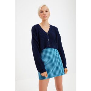 Trendyol Navy Blue Crop Knitwear