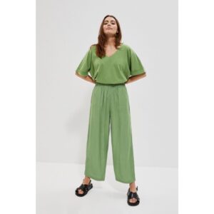 Viscose pants with wide
