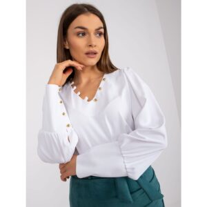 White elegant one size blouse