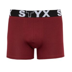 Children's boxers Styx sports rubber burgundy