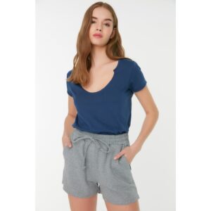 Trendyol Gray 2 Yarn Knitted Shorts &