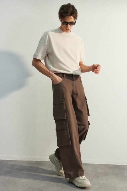 Trendyol Pants - Brown -