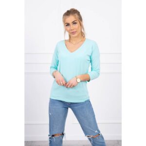 V-neck blouse mint