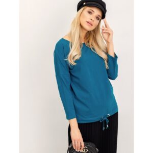 Women's blue-green cotton blouse