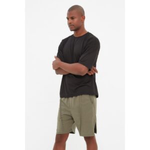 Trendyol Khaki Men Regular Fit Sport Shorts &