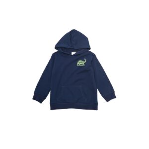 Trendyol Navy Blue Embroidered Hoodie Boy Knitted